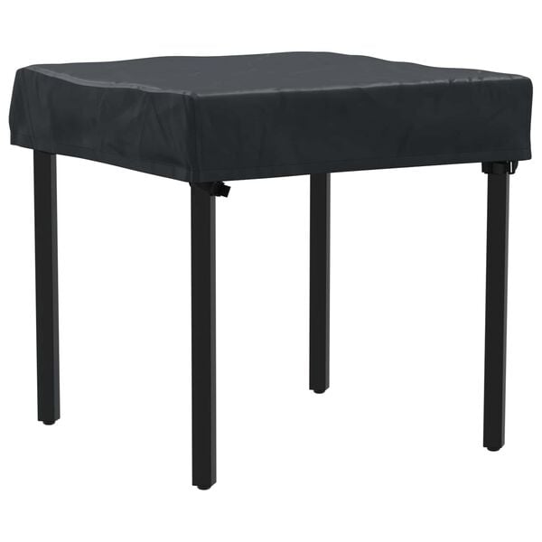 vidaXL Table Cover Plain Black 82 x 82 x 15 cm Fabric