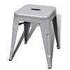 vidaXL Stacking Stools 2 pcs Grey Metal