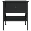 vidaXL Bedside Tables 2 pcs Black 40x42x45 cm Engineered Wood