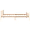 vidaXL Bed Frame without Mattress Solid Wood 100x200 cm