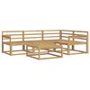 vidaXL Outdoor Sofa Set 5 pcs White 79 x 79 x 37 cm Solid Acacia Wood