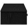 vidaXL Wall Shelf with Drawers Black 60x28x15 cm Engineered Wood