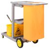 vidaXL Cleaning Trolley with Mop Bucket Polypropylene