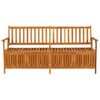 vidaXL Storage Bench 170 cm Solid Wood Acacia