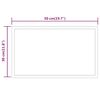 vidaXL LED Bathroom Mirror 30x50 cm