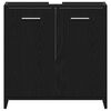 vidaXL Bathroom Sink Cabinet Black Oak 60x33x60 cm Engineered Wood