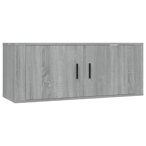 vidaXL 5 Piece TV Cabinet Set Grey Sonoma Engineered Wood