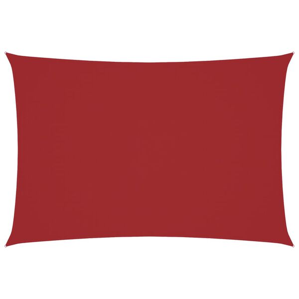 vidaXL Sunshade Sail Oxford Fabric Rectangular 3x5 m Red