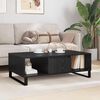 vidaXL Coffee Table Black Oak 104 x 60 x 35 cm Engineered Wood