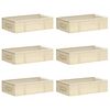 vidaXL Storage Box with Transparent Top Window 6 pcs Non-woven fabric