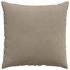 vidaXL Sofa Pillows 2 pcs Taupe 80 x 80 cm Fabric