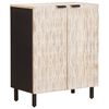 vidaXL Sideboard 60 x 33 x 75 cm Solid Mango Wood White Wash Finish