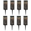 vidaXL Outdoor Solar Lights with Ground Spike 8 pcs Warm White 29 cm