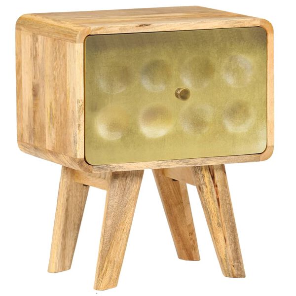 vidaXL Nightstand Solid Mango Wood 40x30x49 cm