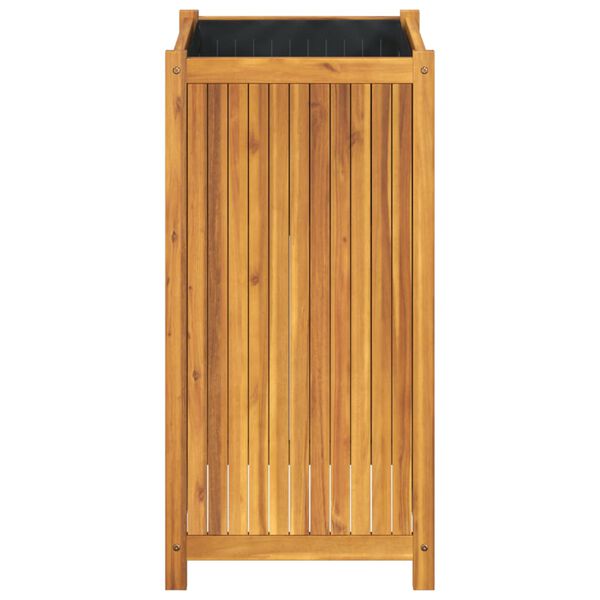 vidaXL Garden Planter with Liner 50x50x100 cm Solid Wood Acacia