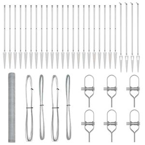vidaXL Welded Wire Fence with Spikes 50 x 1.6 m (W x H)