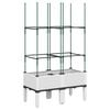 vidaXL Garden Planter with Trellis White 80x40x142.5 cm PP