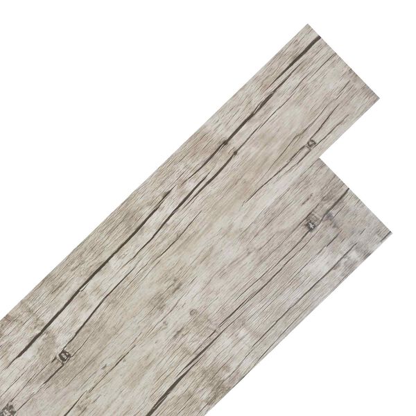 vidaXL Flooring Planks 18 pcs Light Grey 2.51 m&sup2; PVC