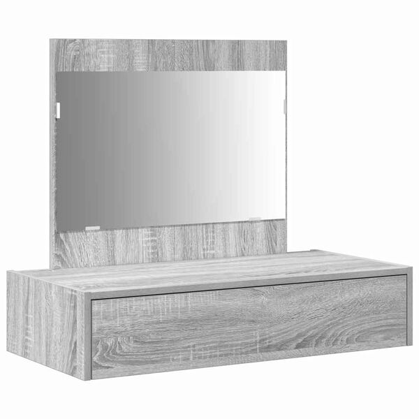 vidaXL Dressing Table with Drawer Grey 83 x 40 x 70 cm Engineered Wood