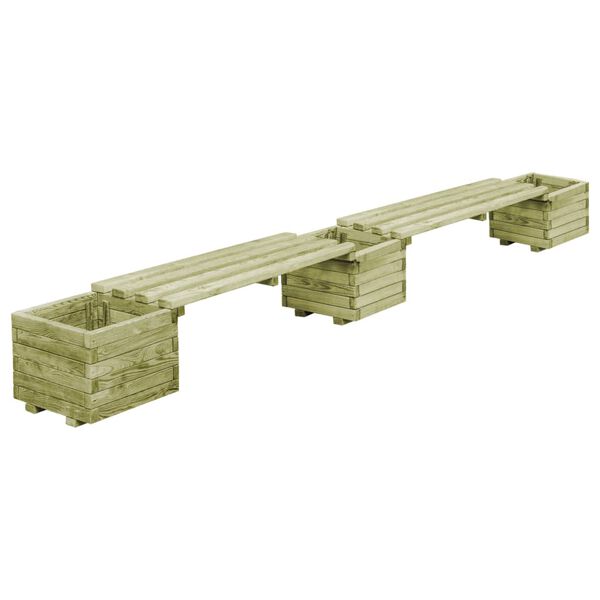 vidaXL Garden Planter Bench Impregnated Pinewood