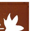 vidaXL Garden Wall Decoration 55x55 cm Corten Steel Maple Leaf Design