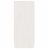 vidaXL Side Cabinet White 60x36x84 cm Solid Pinewood