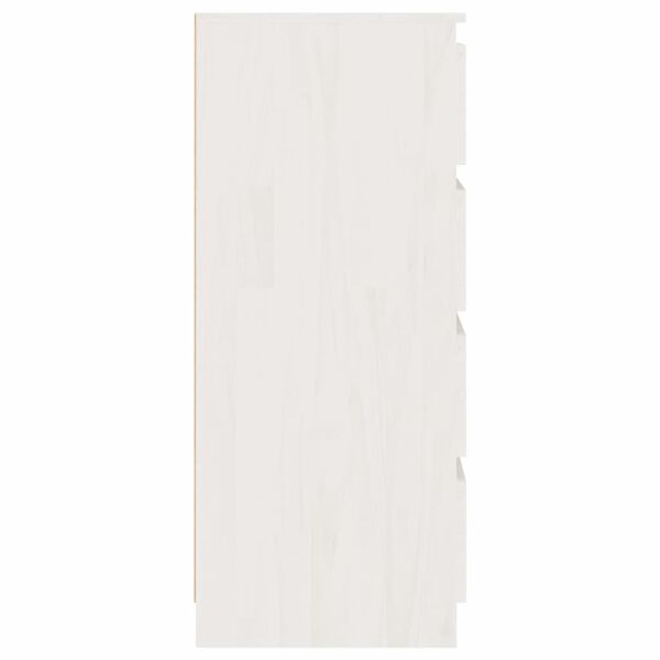 vidaXL Side Cabinet White 60x36x84 cm Solid Pinewood