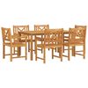 vidaXL Garden Dining Set 7 pcs Brown Solid Acacia Wood