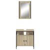 vidaXL 2 Piece Bathroom Furniture Set Sonoma Oak Engineered Wood
