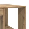 vidaXL Desk with Shelf Artisan Oak 130 x 50.5 x 75 cm Engineered Wood