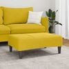 vidaXL Footstool Yellow 77x55x31 cm Velvet