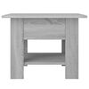 vidaXL Coffee Table Grey Sonoma 55x55x42 cm Engineered Wood