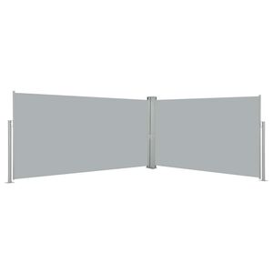 vidaXL Retractable Side Awning 160x600 cm Grey