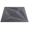vidaXL Wall Panels Star 24 pcs Star Grey 50 x 50 cm XPS Foam