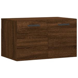 vidaXL Wall Cabinet Brown Oak 60x36.5x35 cm Engineered Wood