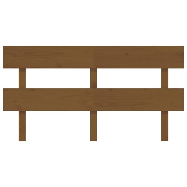vidaXL Bed Headboard Honey Brown 164x3x81 cm Solid Wood Pine