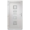 vidaXL Front Door White 108x208 cm PVC