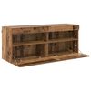 vidaXL TV Wall Cabinet Old Wood 100 x 30 x 40 cm Engineered Wood