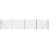 vidaXL Wire Mesh Fence with Flange Anthracite 1,8x10 m