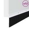 vidaXL Screw-on Door Brush Seals 12 pcs White 100 cm Aluminium Alloy