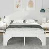 vidaXL Bed Frame White 160 x 200 cm Solid Pine Wood