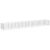 vidaXL Dog Kennel | Silver | Steel | Large | Durable | Dog Kennel | Rectangular