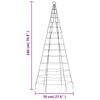 vidaXL LED Christmas Tree 200 LEDs Colourful 180 cm