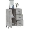 vidaXL Sideboard Concrete Grey 69.5x34x90 cm Engineered Wood