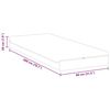 vidaXL Mattress White and Grey 80 x 200 cm Pocket Spring