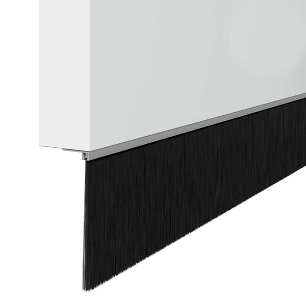 vidaXL Screw-on Door Brush Seals 2 pcs Silver 100 cm Aluminium Alloy