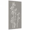 vidaXL Garden Wall Decoration 105x55 cm Corten Steel Bamboo Design