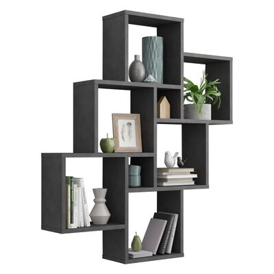 FMD Wall-mounted Shelf with 8 Compartments Matera