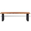 vidaXL Bench Solid Acacia Wood 145 cm