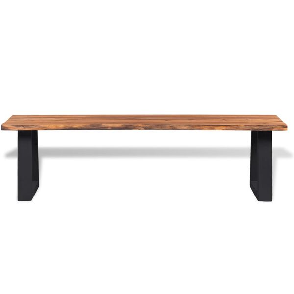 vidaXL Bench Solid Acacia Wood 145 cm